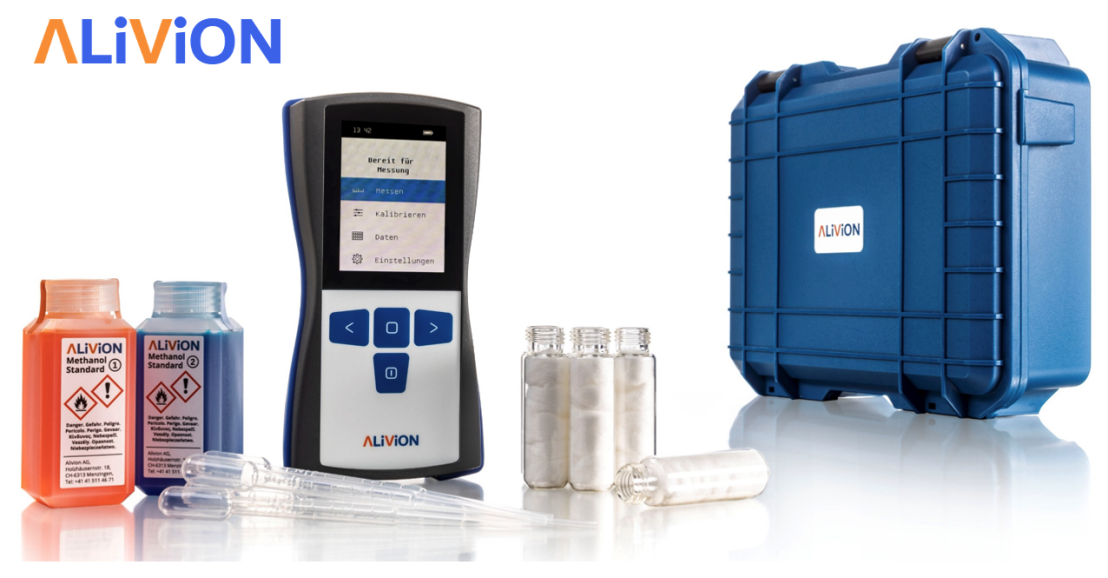 Commerically available sensing device of Alivion with equipment for methanol measurement.